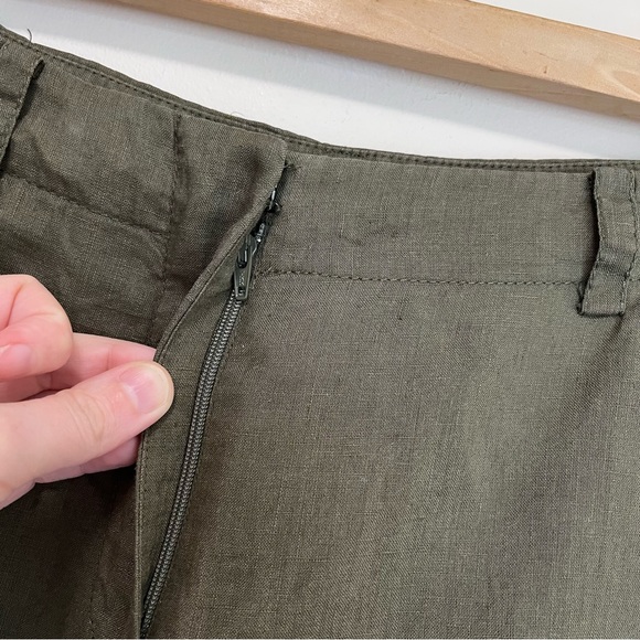 DKNY 100% Linen Lightweight Semi Sheer Pant - Breathable Summer Clothes - Picture 4 of 12